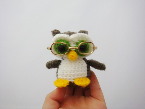 Owl wearing glasses